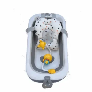 Bañera Plegable con Termometro y Rociador a Pilas